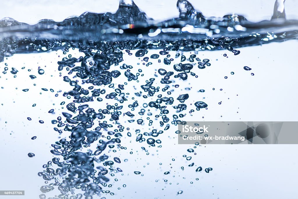 Water Water on a white background Abstract Stock Photo