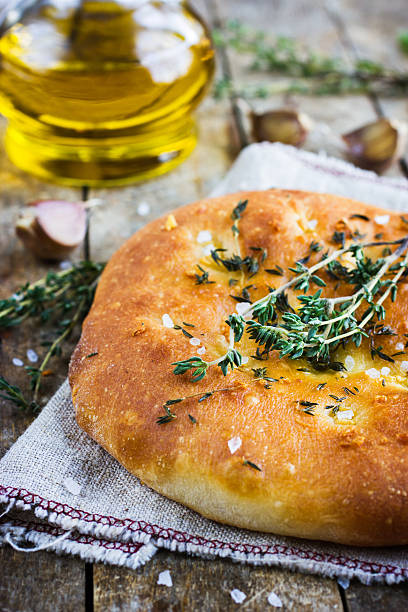 istock Italian focaccia bread thyme and garlic 469438140