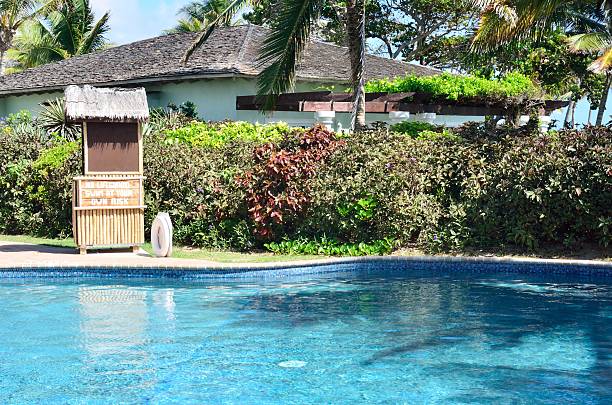 istock Hotel swimming pool and hut 469439798