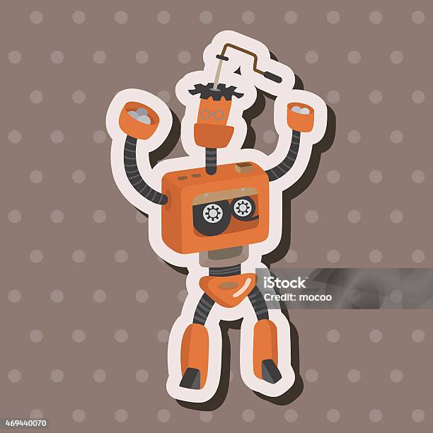 Robotics Theme Vector Robot Theme Elements Vector Eps Stock Illustration - Download Image Now ...