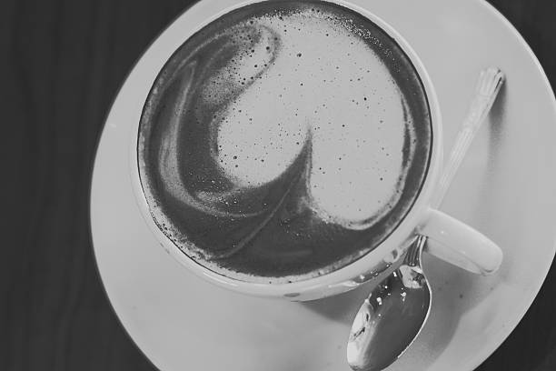 istock Heart warming coffe  and spoon, Sepia 469440886