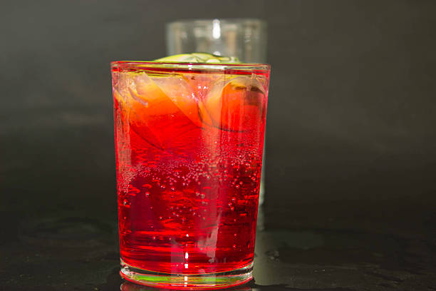 Close-up of a cocktail on a bar counter