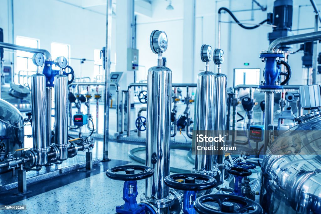 Chemical factory Chemical Plant Stock Photo