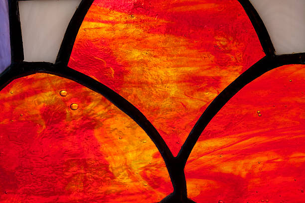 istock Stained glass with water bubbles 469446928