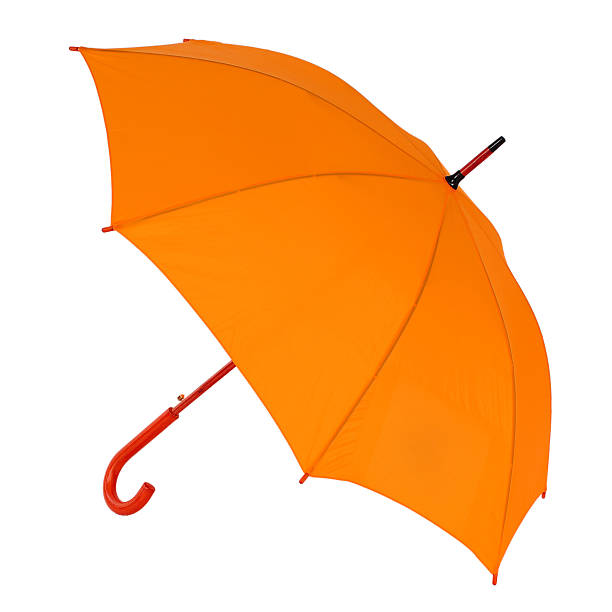 istock orange umbrella on a white background 469454426