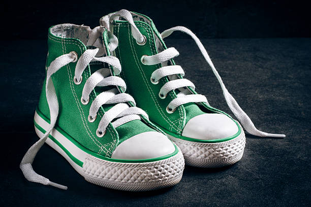 istock Pair of sneakers for children 469454470