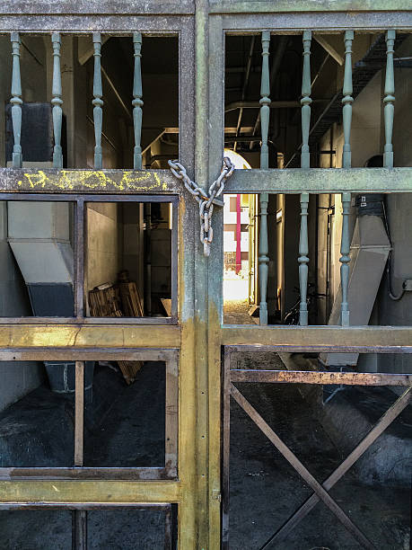 istock Locked Gate To Alleyway 469456326