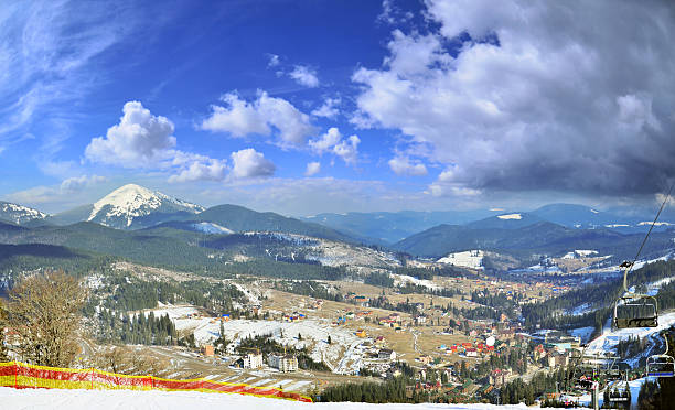 istock Ski resort in carpathian mountain 469462126