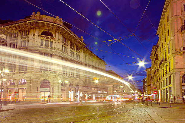 istock Fast moving cars at night 469465440