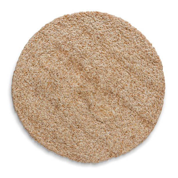 wholemeal brown tortilla papel isolado sobre um fundo branco - whole wheat imagens e fotografias de stock