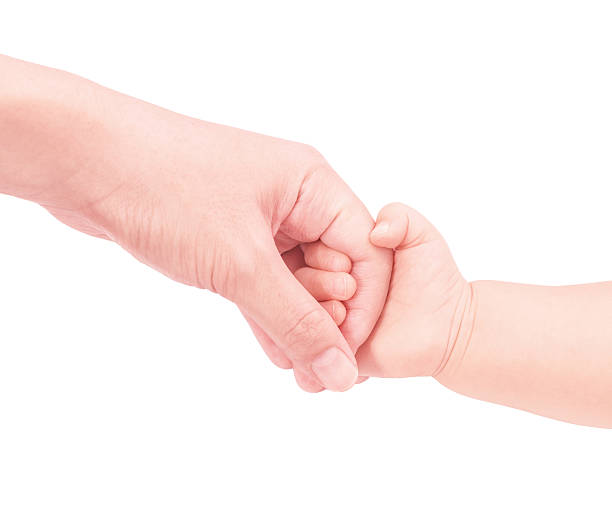 istock baby hand hold mother hand isolated on white background 469470288