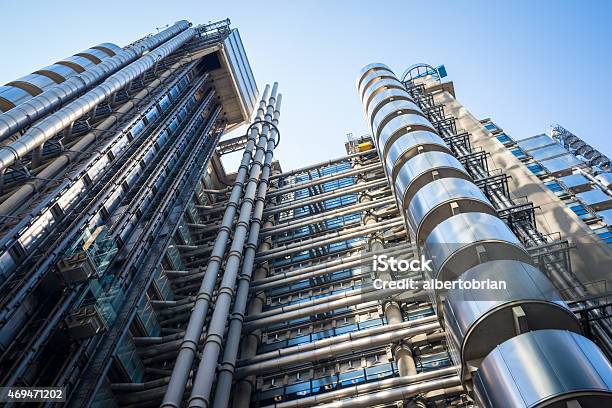 Skyscrapers In The City Of London Stock Photo - Download Image Now - Lloyds of London, Construction Industry, Building - Activity