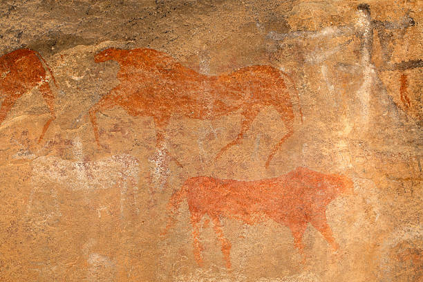 istock Bushmen rock painting 469473774