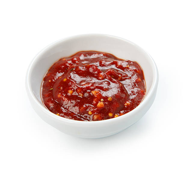 istock Tomato sauce in a white bowl 469473900