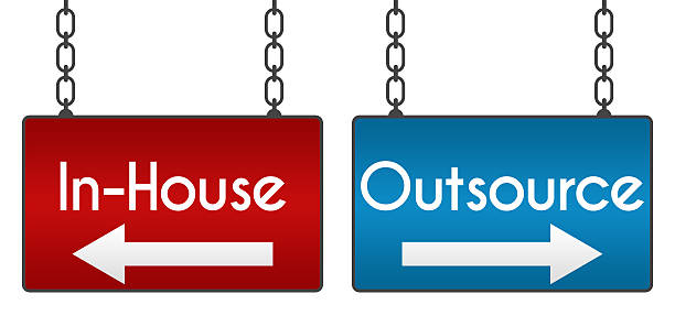 Outsource In-House Signboards stock photo