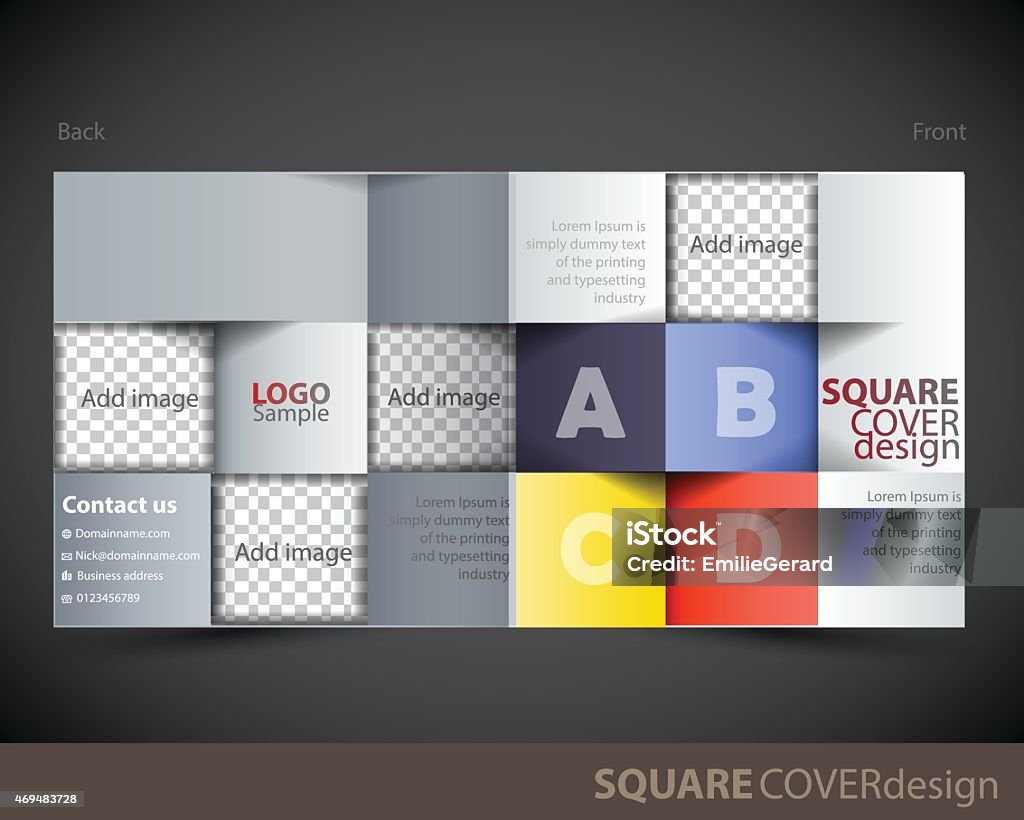 Getting Square Cover Square Cover Design Stock Illustration - Download Image Now - Abstract ...