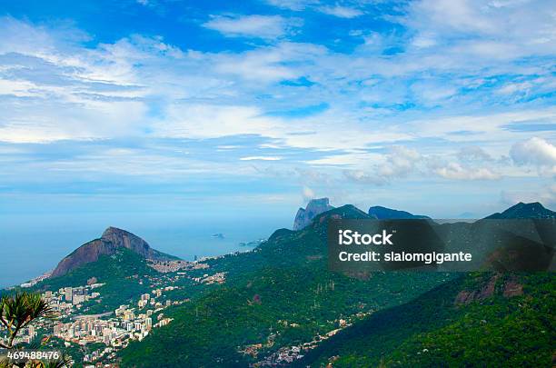 View From Corcovado Rio De Janeiro Stock Photo - Download Image Now - Bay of Water, Beach, Beauty