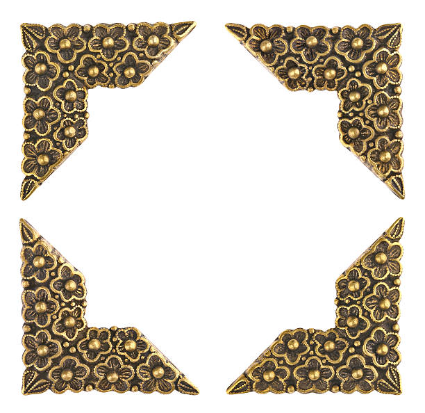 fotografické rohy nebo rohy knih - bronz slitina fotky - stock snímky, obrázky a fotky