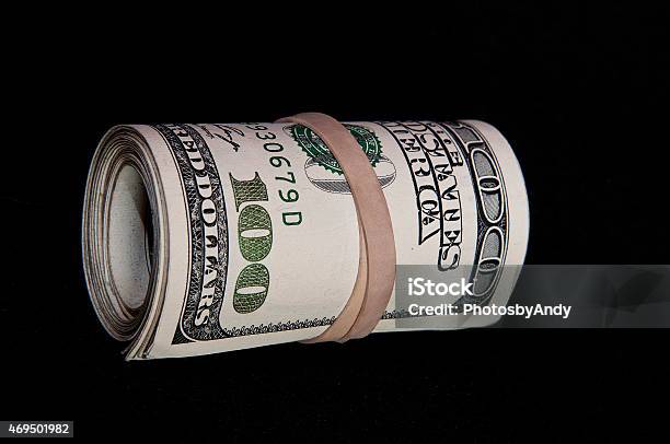 Roll Of Hundred Dollar Bills Stock Photo - Download Image Now - American One Hundred Dollar Bill, Backgrounds, Bank Account