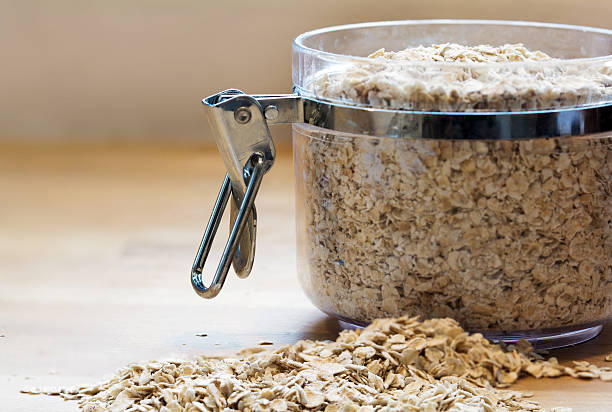 istock rolled oats in a glass jar 469503140