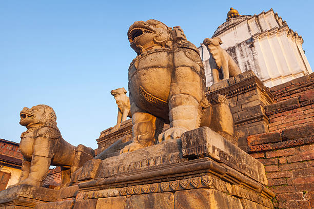 istock Ancient statues in Bhaktapur. 469504253