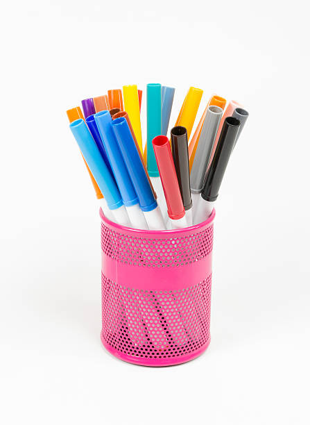 Colorful Felt Tip Pens. stock photo