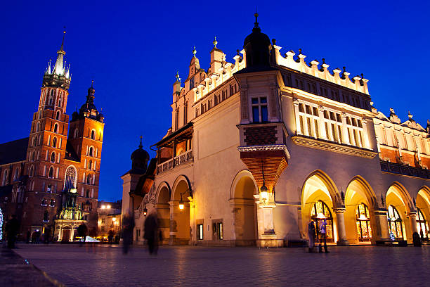 istock St. Mary's church in Krakow at night 469513542