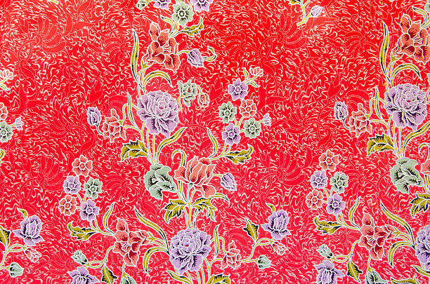 istock Colorful batik cloth fabric. 469513742