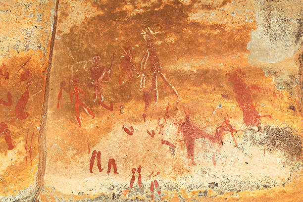 istock Bushmen rock painting 469513878