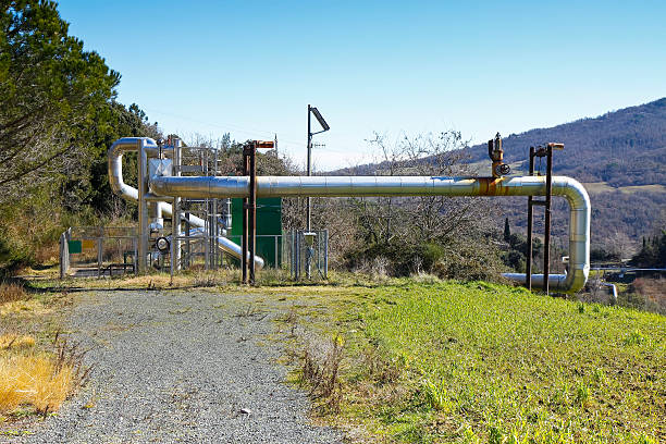 istock Geothermal power plant in Tuscany hills 469514390