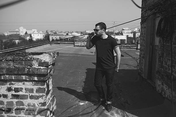 istock man posing in selvedge  jeans 469514438