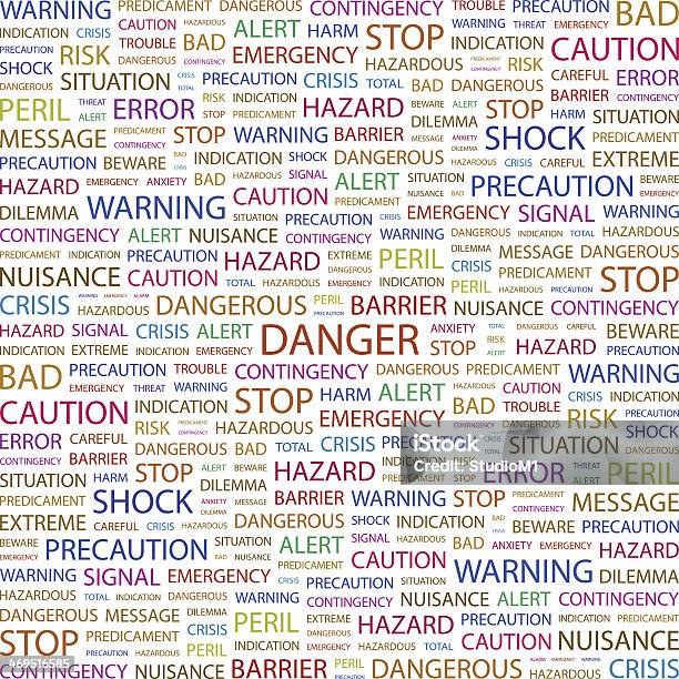 Опасность — стоковая векторная графика и другие изображения на тему Stop - английское слово - Stop - английское слово, Абстрактный, Атомная электростанция