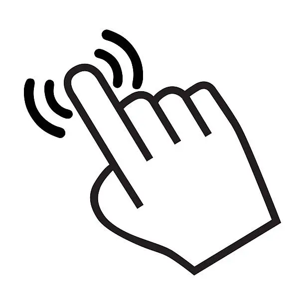 Photo of cursor hand icon