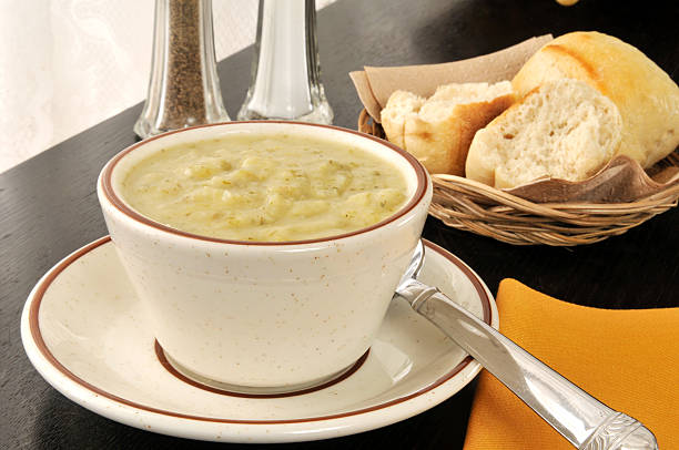 istock Cup of potato leek soup 469522295