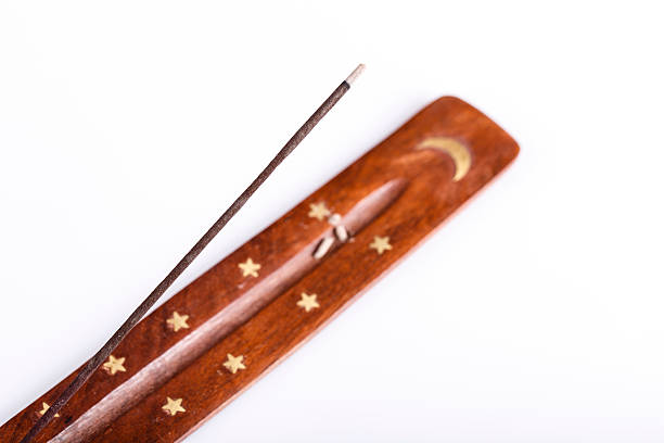 istock Incense stick on a wooden support 469523483
