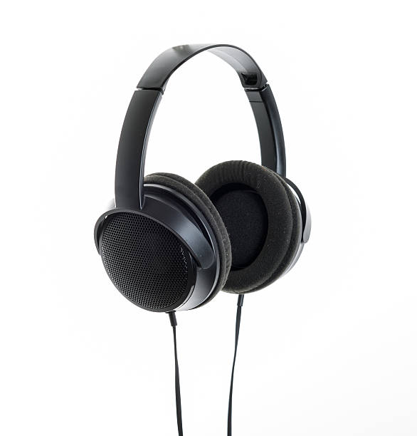 istock Large Headphones over white background 469523803