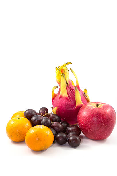 istock Lansium domesticum, grapes, orange, apple,  Dragon fruit 469524499