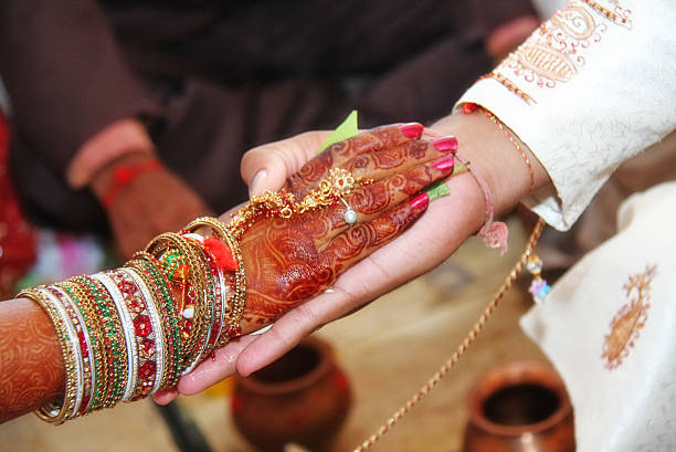 istock Hands of a newlywed 469525357
