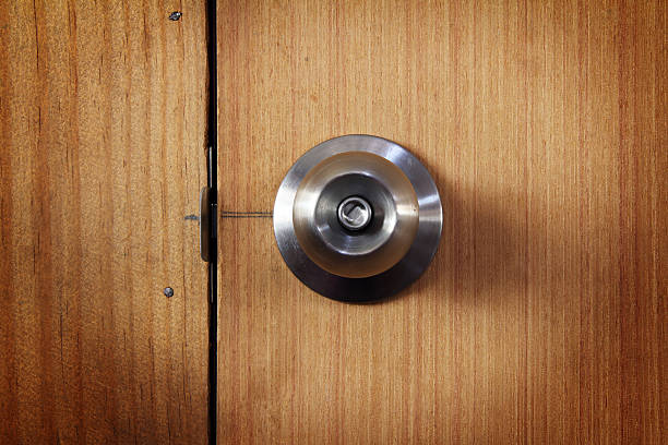 istock wooden door with grill 469526558