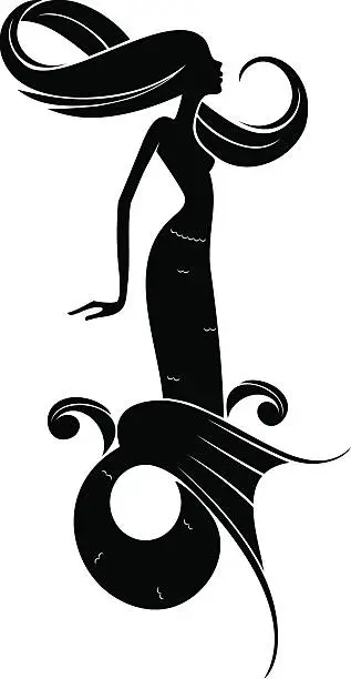 Vector illustration of mermaid