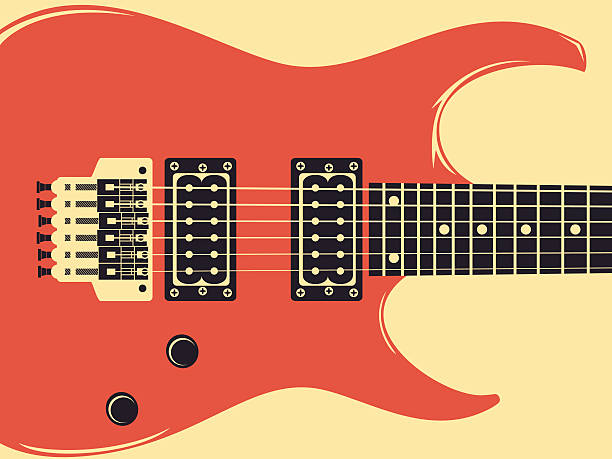 gitara elektryczna, wektor - gitara elektryczna ilustracje stock illustrations