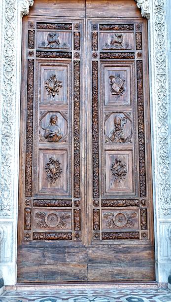 istock Fretwork wooden door 469531857