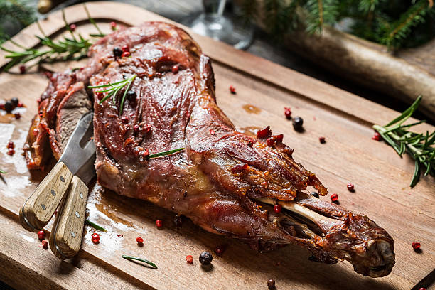 istock Freshly roasted venison with rosemary and pepper 469531909