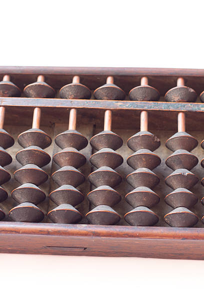 istock Japanese antique five beads wooden abacus 469532256
