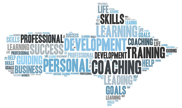 Personal coaching word cloud stock photo