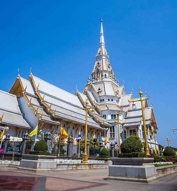 istock White church in Thai temple (Wat sothon) 469538375