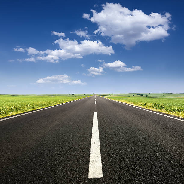 istock Driving on asphalt road at nice sunny day 469539153