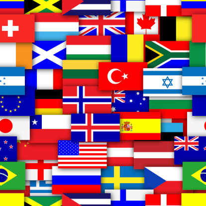 Flag Let Repeating Pattern Repeating Flags Background Stock Photo - Download Image Now ...