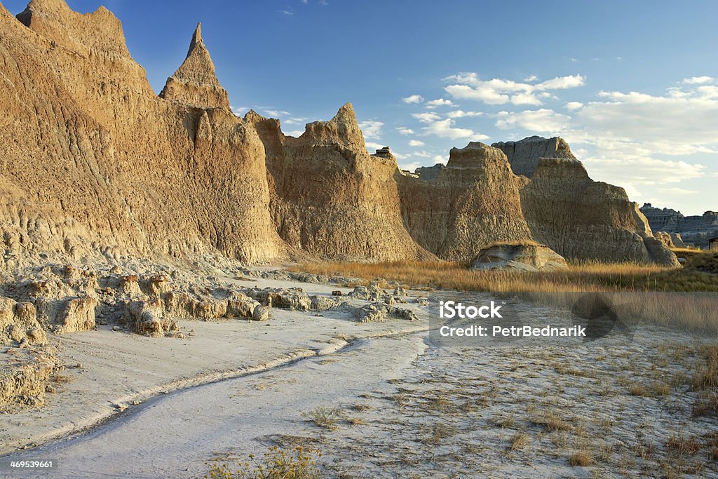 Castle Walls of Badlands USA, South Dakota, Badlands National Park. Badlands National Park Stock Photo