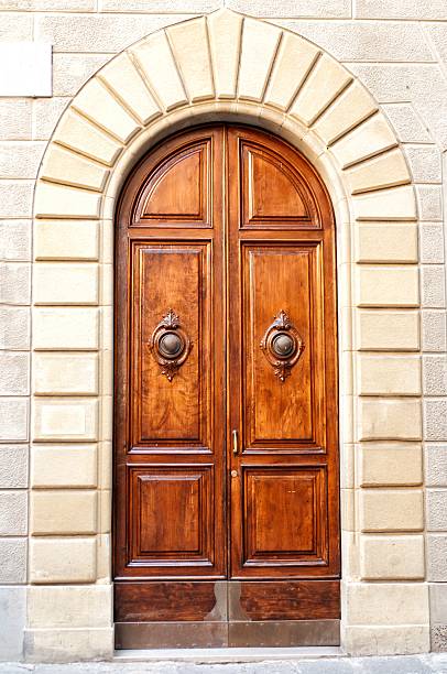 istock Beautifull wooden door 469540155
